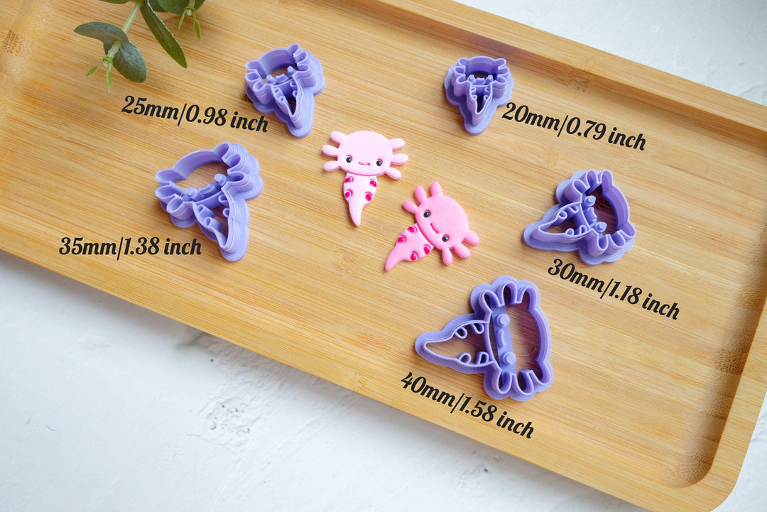 Axolotl Animals Polymer Clay Cutter, Sanrio Character Polymer clay cutter, Axolotl earring, Earring clay cutter, Sanrio cutter