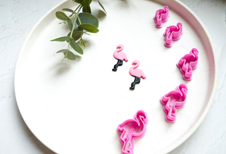 Flamingo Polymer Clay Cutter, Flamingo Earring Making Tool, Flamingo earring, Earring clay cutter, Stud Earrings Clay cutters