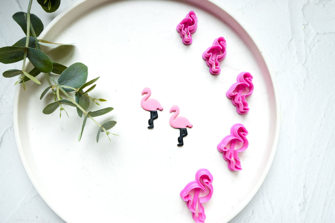 Flamingo Polymer Clay Cutter, Flamingo Earring Making Tool, Flamingo earring, Earring clay cutter, Stud Earrings Clay cutters