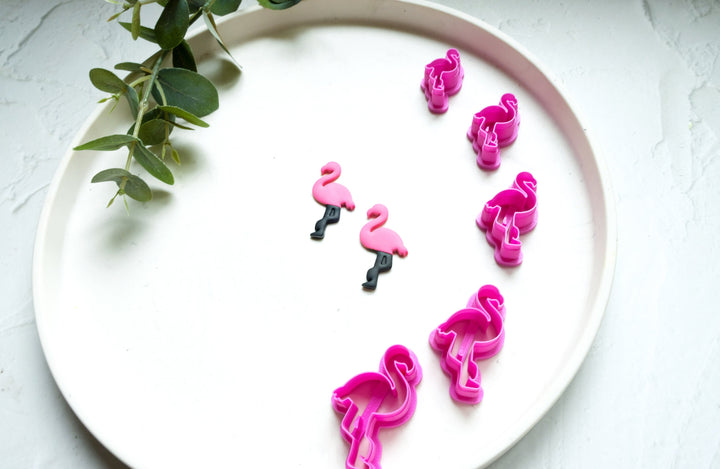 Flamingo Polymer Clay Cutter, Flamingo Earring Making Tool, Flamingo earring, Earring clay cutter, Stud Earrings Clay cutters