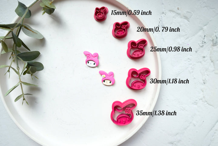 Bunny Rabbit Polymer Clay Cutter, Bunny Polymer clay cutter, Bunny earrings, Earring clay cutter, Cartoon Character Clay cutter