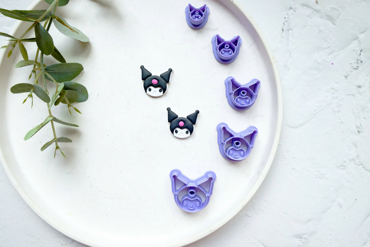 Witch Polymer Clay Cutter, Witch Polymer clay earrings, Cat earrings, Earring clay cutter, Cartoon Character Clay cutter