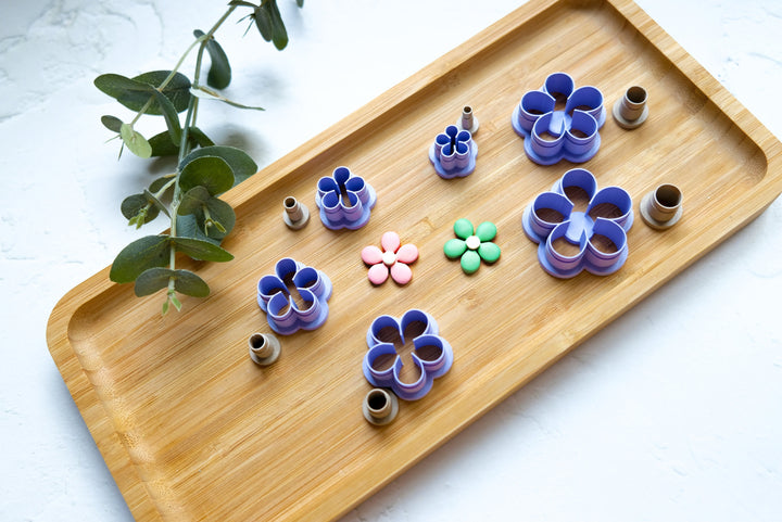 Daisy Flower Polymer clay cutter, Flower Earring cutter, Flower earrings, Scallop clay cutter, Face Earring cutter, Summer earring cutters