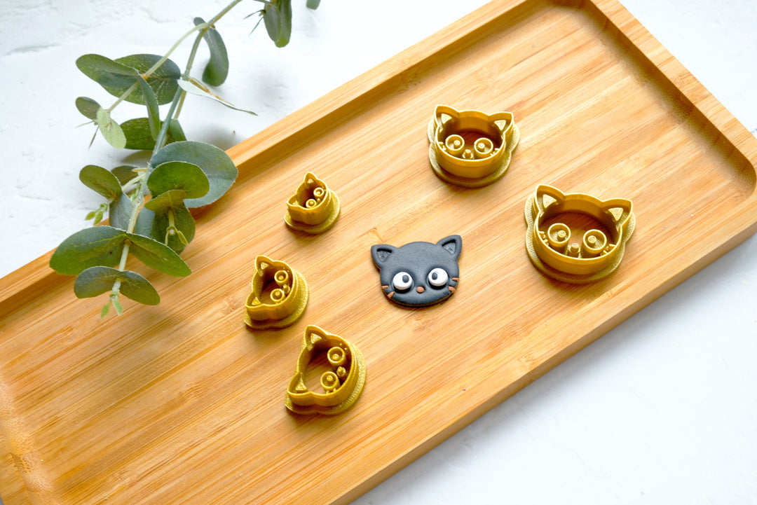 Chococat Polymer Clay Cutter, Cat Polymer clay cutter, Cat earrings, Earring clay cutter, Sanrio Character Clay cutter