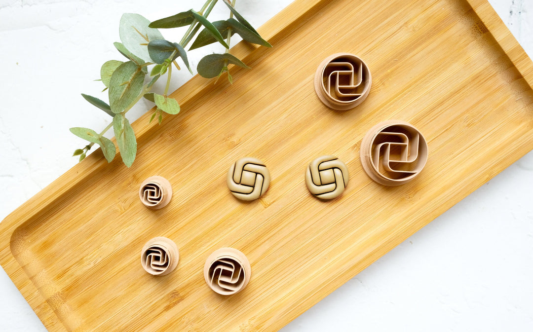 Knot Circle Polymer Clay Cutter, Knot Clay earring Cutter, Geometric cutter, Circle clay cutter, Earring making tool