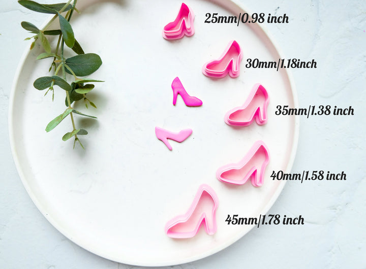 Barbie Shoe Polymer clay Cutter, High heel Polymer clay earrings, Barbie earring making tools, Barbie Clay earrings