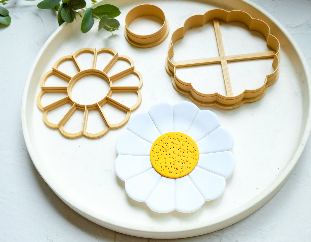 Daisy Flower Trinket Dish Polymer Clay Cutter, Flower Dish Clay cutter, Trinket Dish Cutter, Trinket Dish Summer Flower Clay Cutter