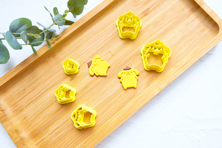 POMPOMPURIN Polymer Clay Cutter, Golden Retriever Polymer clay cutter, Dog earrings, Earring clay cutter, Sanrio Character Clay cutter