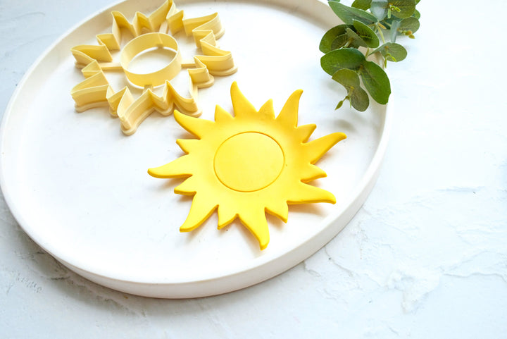 Sun Trinket Dish Polymer Clay Cutter, Sun Dish Clay cutter, Trinket Dish Cutter, Trinket Dish Summer Clay Cutter