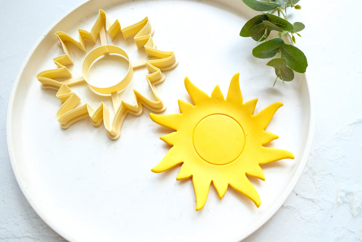 Sun Trinket Dish Polymer Clay Cutter, Sun Dish Clay cutter, Trinket Dish Cutter, Trinket Dish Summer Clay Cutter