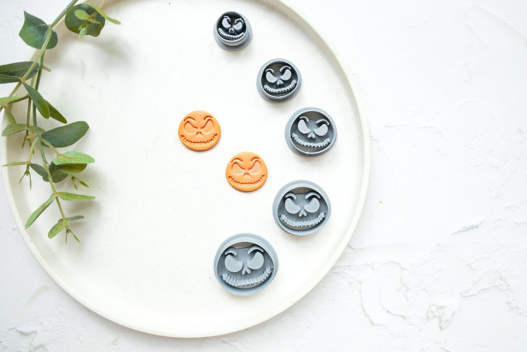 Jack Halloween Clay Cutter, Clay Earring Making tool, Halloween Clay Cutter, Spooky Halloween Clay Cutter, Fall Polymer Cutter