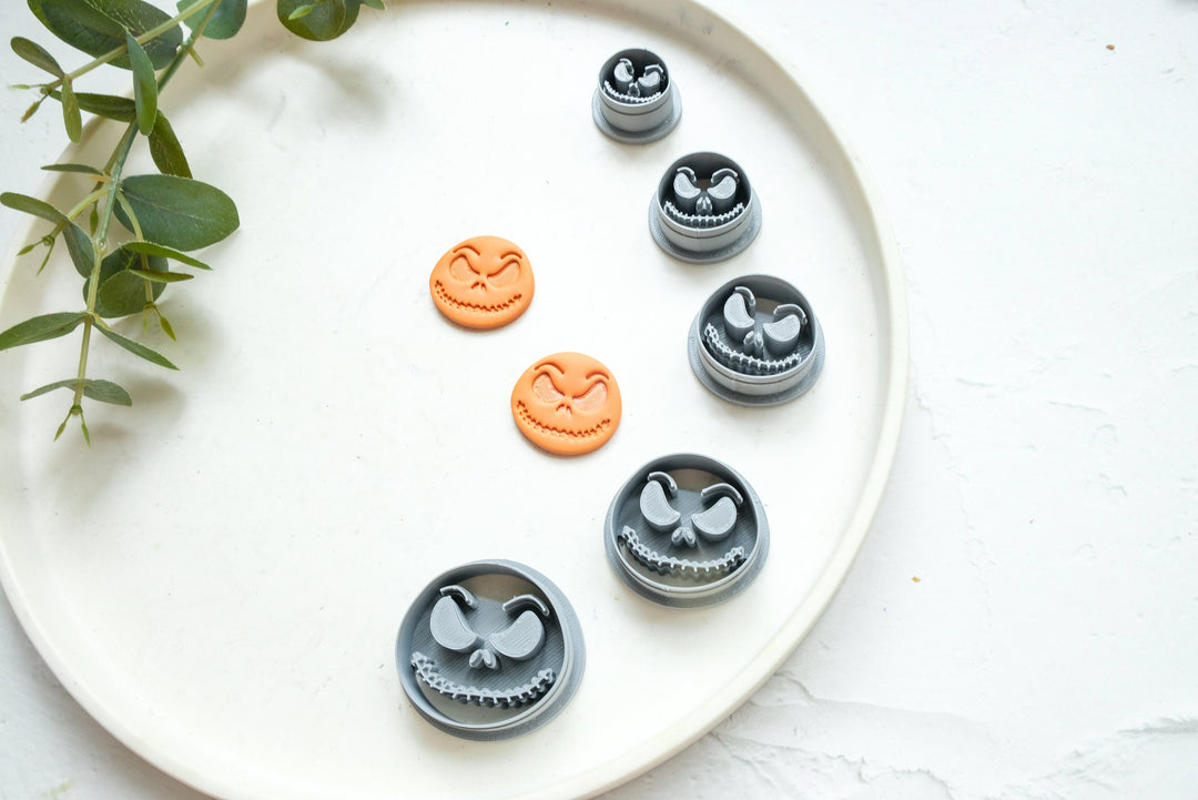 Jack Halloween Clay Cutter, Clay Earring Making tool, Halloween Clay Cutter, Spooky Halloween Clay Cutter, Fall Polymer Cutter