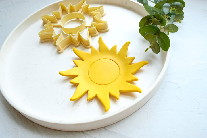 Sun Trinket Dish Polymer Clay Cutter, Sun Dish Clay cutter, Trinket Dish Cutter, Trinket Dish Summer Clay Cutter