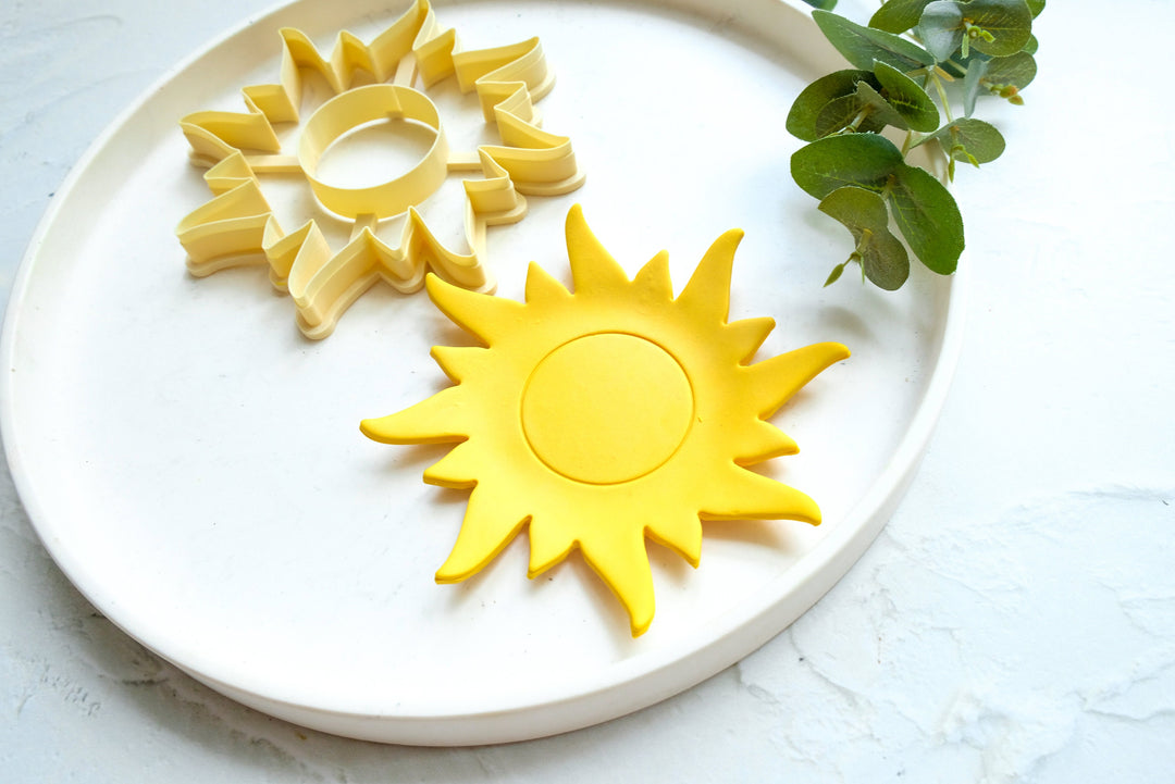 Sun Trinket Dish Polymer Clay Cutter, Sun Dish Clay cutter, Trinket Dish Cutter, Trinket Dish Summer Clay Cutter