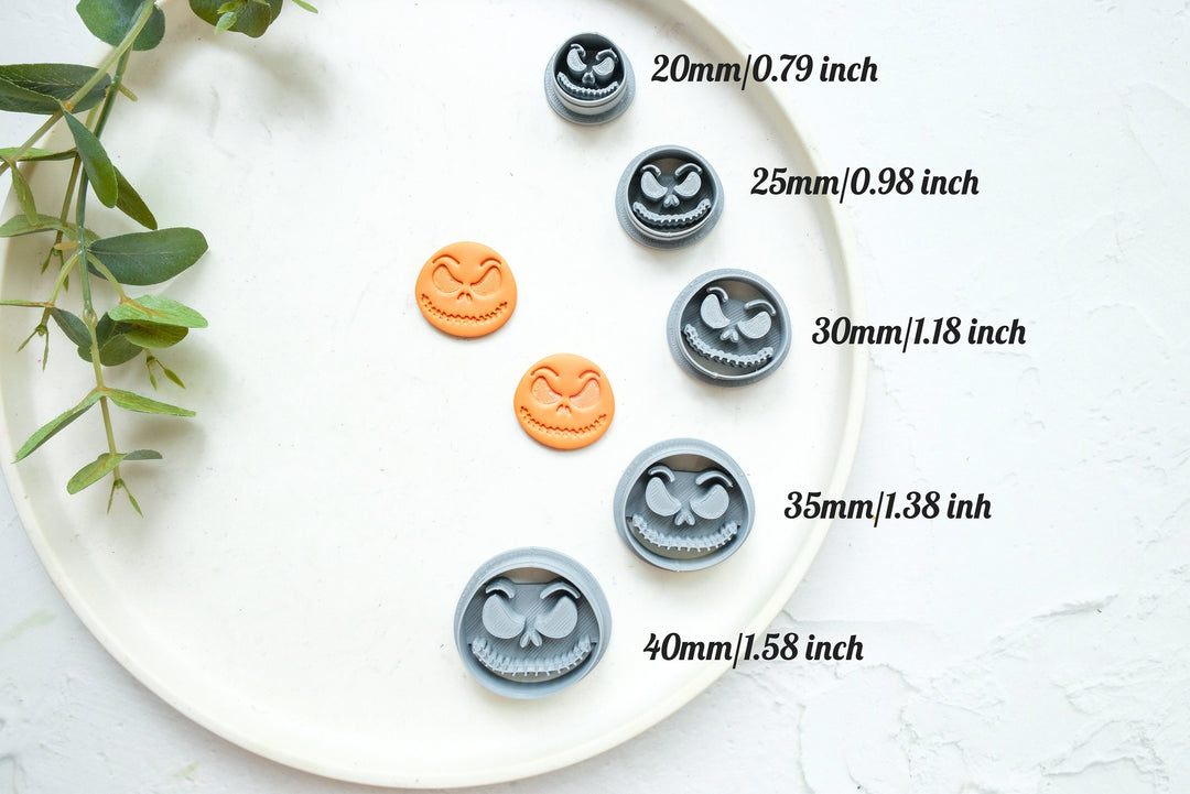 Jack Halloween Clay Cutter, Clay Earring Making tool, Halloween Clay Cutter, Spooky Halloween Clay Cutter, Fall Polymer Cutter