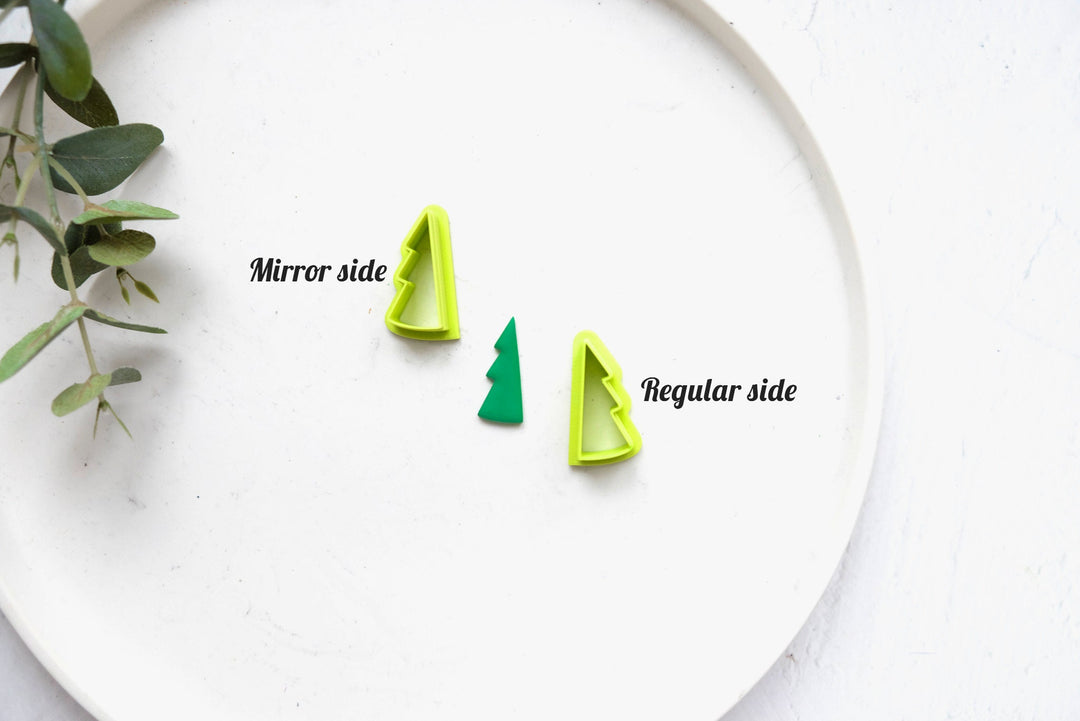 Christmas Tree Clay Cutter, Christmas Tree 3 D Making Cutter, Clay Earrings, Christmas earrings, Scallop Christmas tree clay cutter