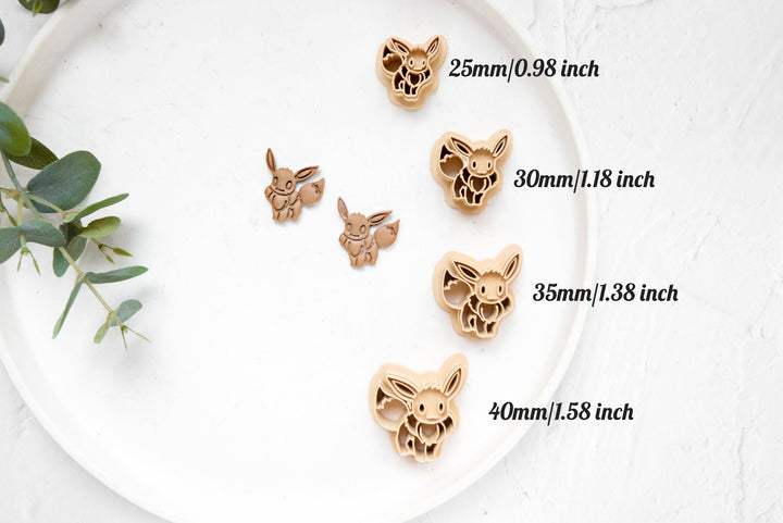 Fox Polymer Clay Cutter, Rabbit Polymer Clay Cutter, Cat clay earring, Earring clay cutter, Dough cutter, Cat sugar cookie cutter