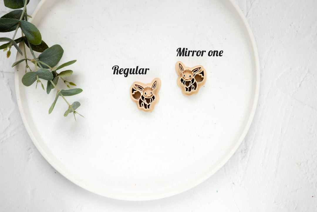 Fox Polymer Clay Cutter, Rabbit Polymer Clay Cutter, Cat clay earring, Earring clay cutter, Dough cutter, Cat sugar cookie cutter