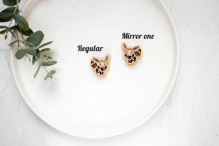 Fox Polymer Clay Cutter, Rabbit Polymer Clay Cutter, Cat clay earring, Earring clay cutter, Dough cutter, Cat sugar cookie cutter