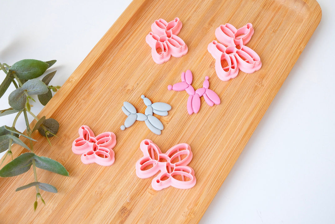 Balloons Dog Polymer Clay Cutter, Dog Clay Earrings, Dog clay cutter, Dog Clay Earrings, Earring cutter, Mini cookie cutter