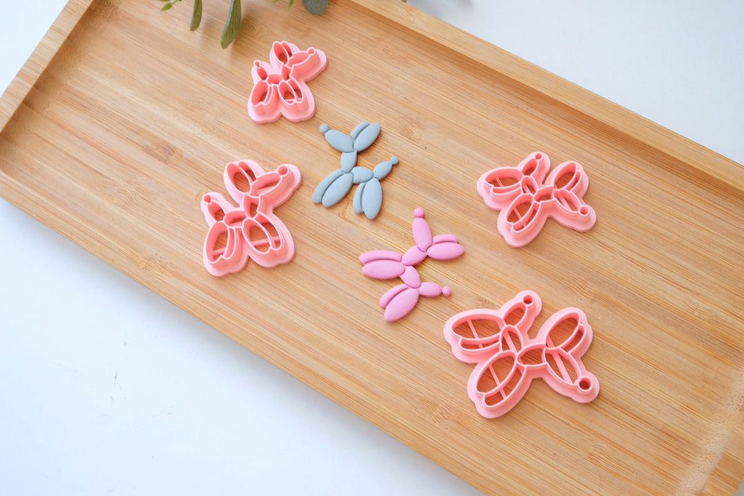 Balloons Dog Polymer Clay Cutter, Dog Clay Earrings, Dog clay cutter, Dog Clay Earrings, Earring cutter, Mini cookie cutter