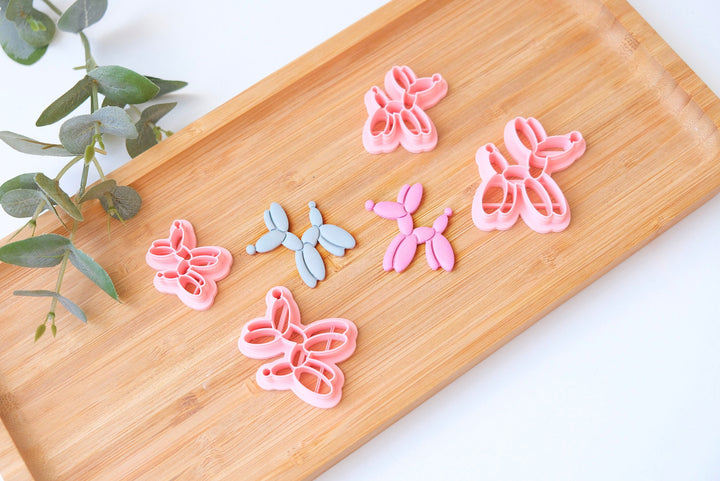 Balloons Dog Polymer Clay Cutter, Dog Clay Earrings, Dog clay cutter, Dog Clay Earrings, Earring cutter, Mini cookie cutter