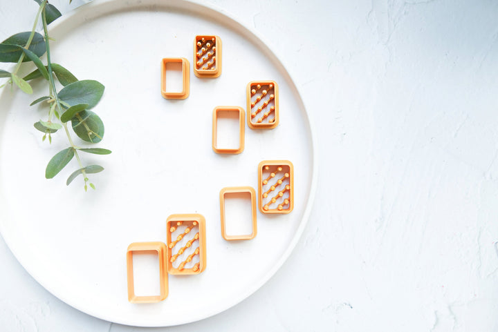 Ice Cream Sandwich Cookie Polymer Clay Cutter ( 2pc set), Cookie Polymer Clay cutter, Ice Cream Earrings, Cookie Clay Earrings