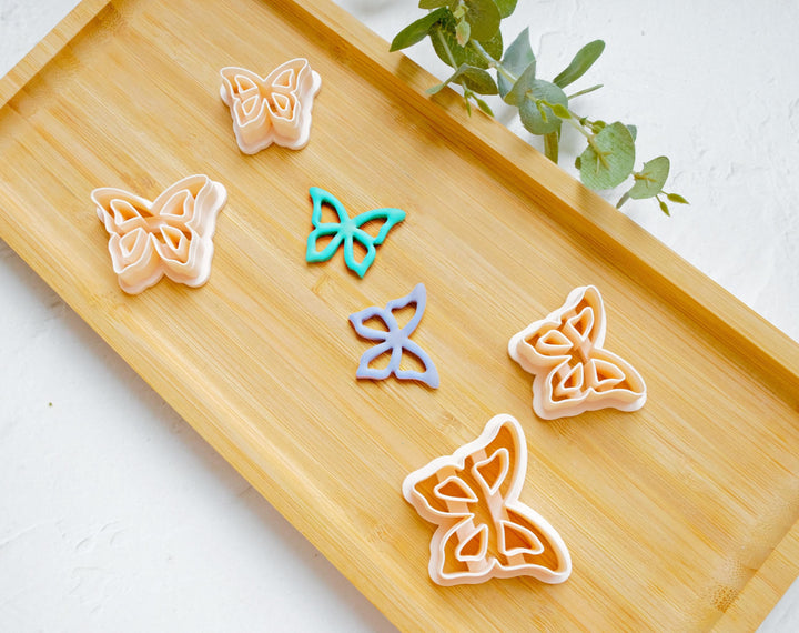 Butterfly polymer clay cutter, Outline butterfly clay cutter, Butterfly earrings, Monarch Butterfly, Butterfly Earring cutter