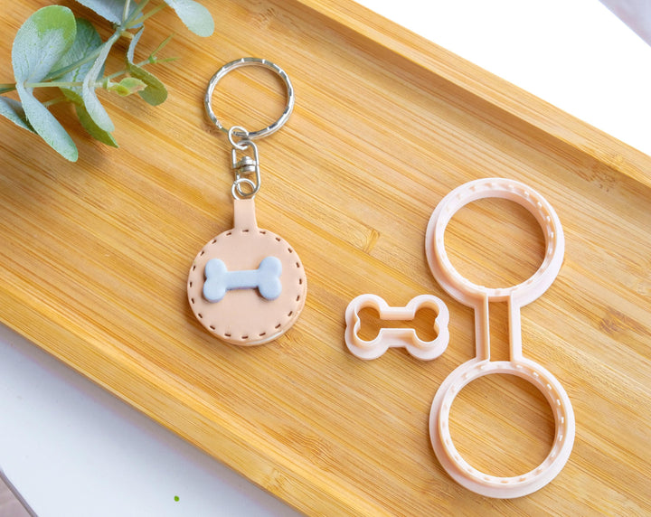 Bone Leather Key chain Clay Cutter, Stitch Key chain, Dog Paw Clay Cutter, Cat clay earrings , Hair clip cutter, Animal Clay cutter,