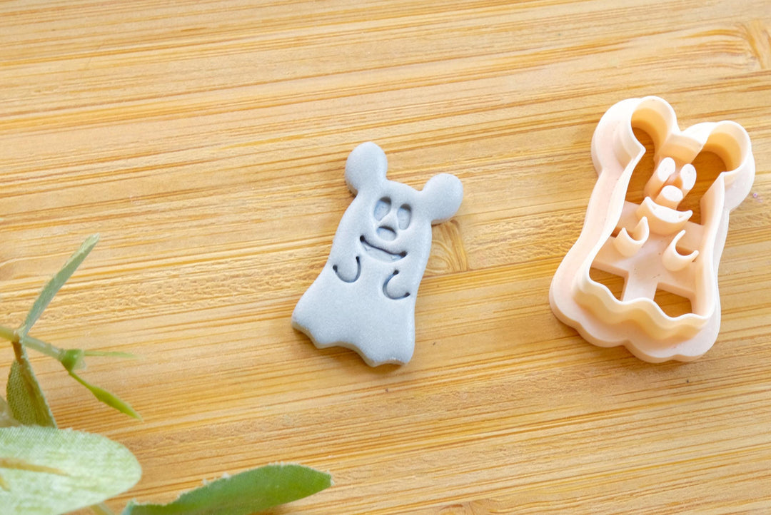 Halloween Mouse ghost clay cutter, Mickey clay cutter, Halloween cutter, Mickey ghost Clay Cutter, Disney earrings, Polymer clay cutter set