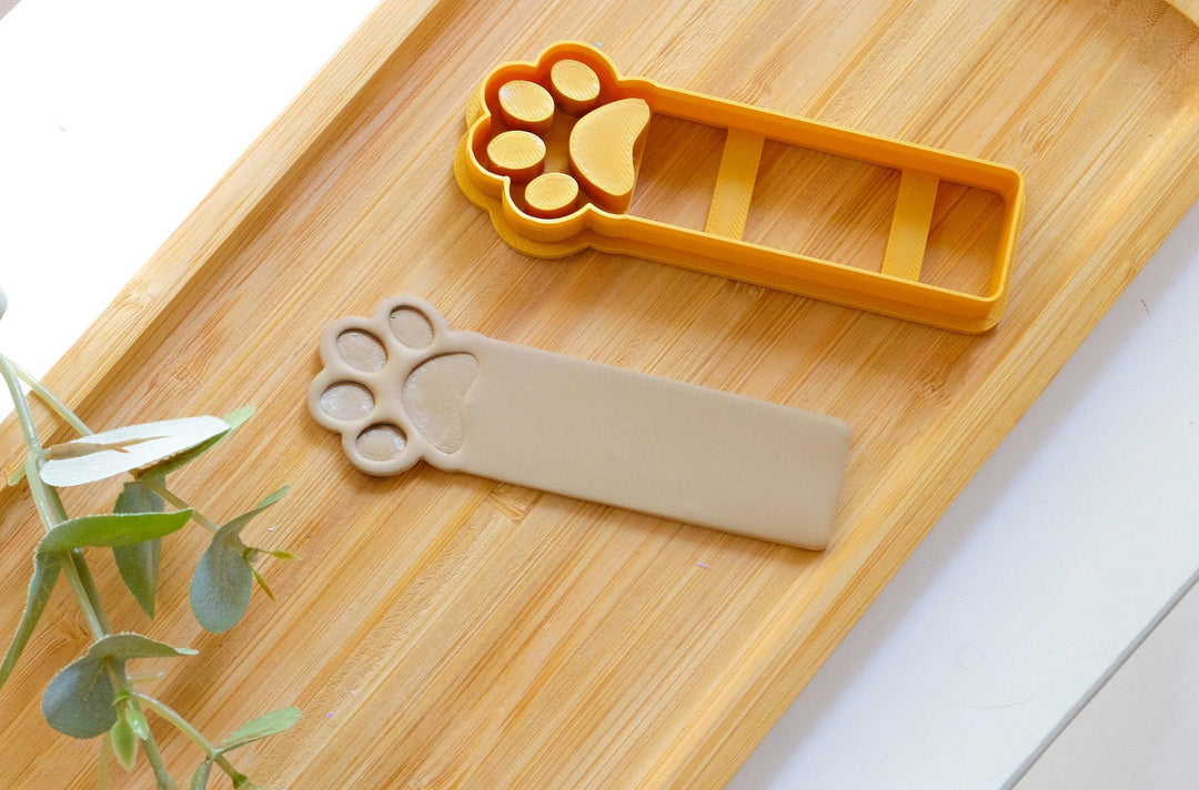 Bookmark Polymer Clay Cutter, Dog Paw Polymer Clay Cutter, Dog shape cutters, Polymer clay bracelet shape cutter, Plant stick clay cutter