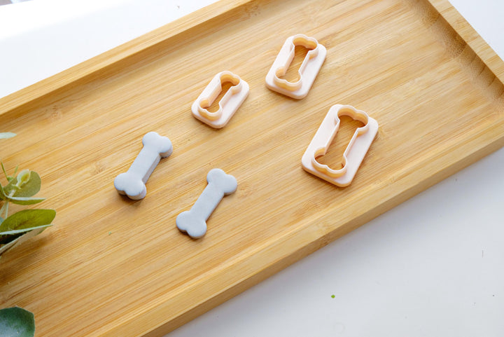 Dog Bone Clay Cutter Set: Polymer Clay Earring & Cookie Cutters