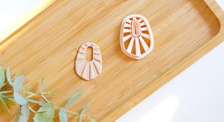 Raffia Macrame style Polymer Clay cutters, Macrame style Clay Earrings, Macrame Cutter