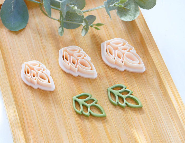 Polymer Clay Leaf Cutter _, Leaf Shaped Polymer Clay Cutter, Tool for Jewelry & Artistic Projects, DIY Leaf Earrings Polymer Clay Cutter