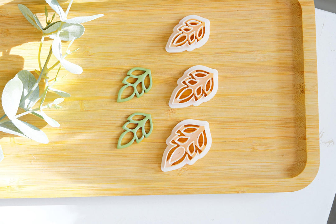 Polymer Clay Leaf Cutter _, Leaf Shaped Polymer Clay Cutter, Tool for Jewelry & Artistic Projects, DIY Leaf Earrings Polymer Clay Cutter