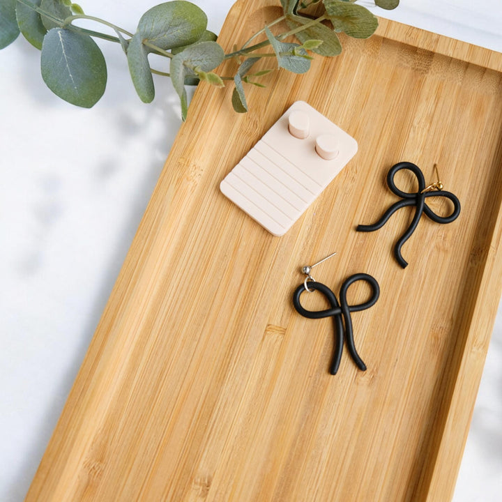 Bow Clay Cutter for Polymer Clay | Earring Making Tool | Bow Shape Jewelry Supplies | Polymer Clay Earring Guide | Clay Tools for Jewelry