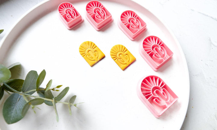 Arch Cactus Polymer Clay Cutters: Earring & Hair Clip DIY