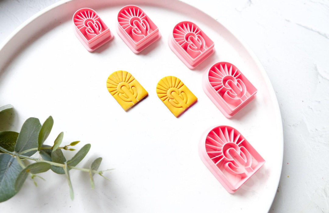 Arch Cactus Polymer Clay Cutters: Earring & Hair Clip DIY