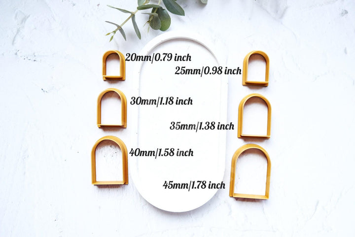 Arch Polymer Clay Cutters: Window Earring & Hair Clip Molds
