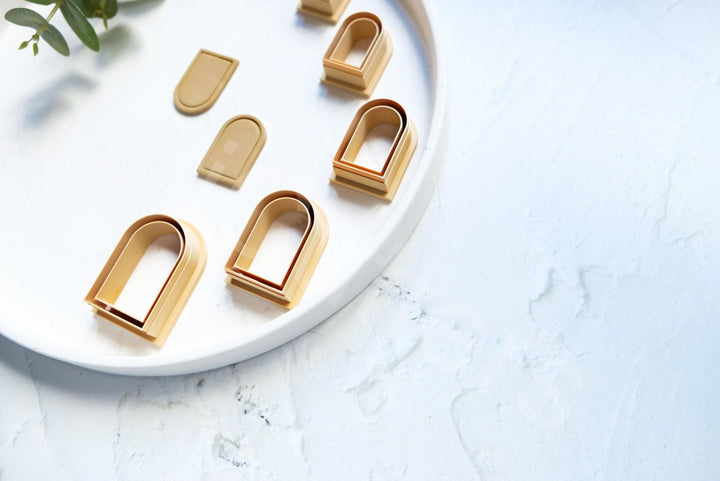 Arch Polymer Clay Cutter Set: Embossed Clay Earring Cutters