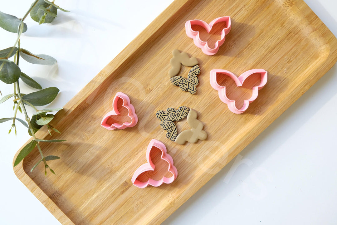 Aztec Polymer Clay Earring Cutter Set: Scalloped Flower Imprint