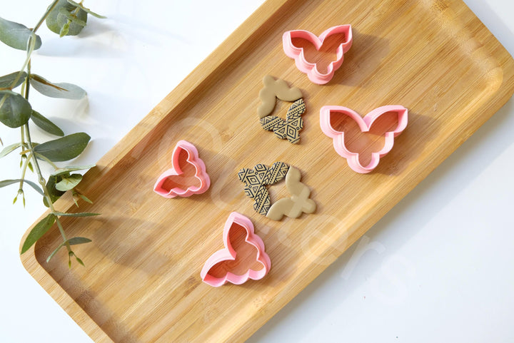 Aztec Polymer Clay Earring Cutter Set: Scalloped Flower Imprint