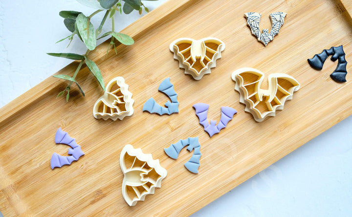 Bat Polymer Clay Cutter | Halloween Earring Shapes for Jewelry Making, Halloween Earrings