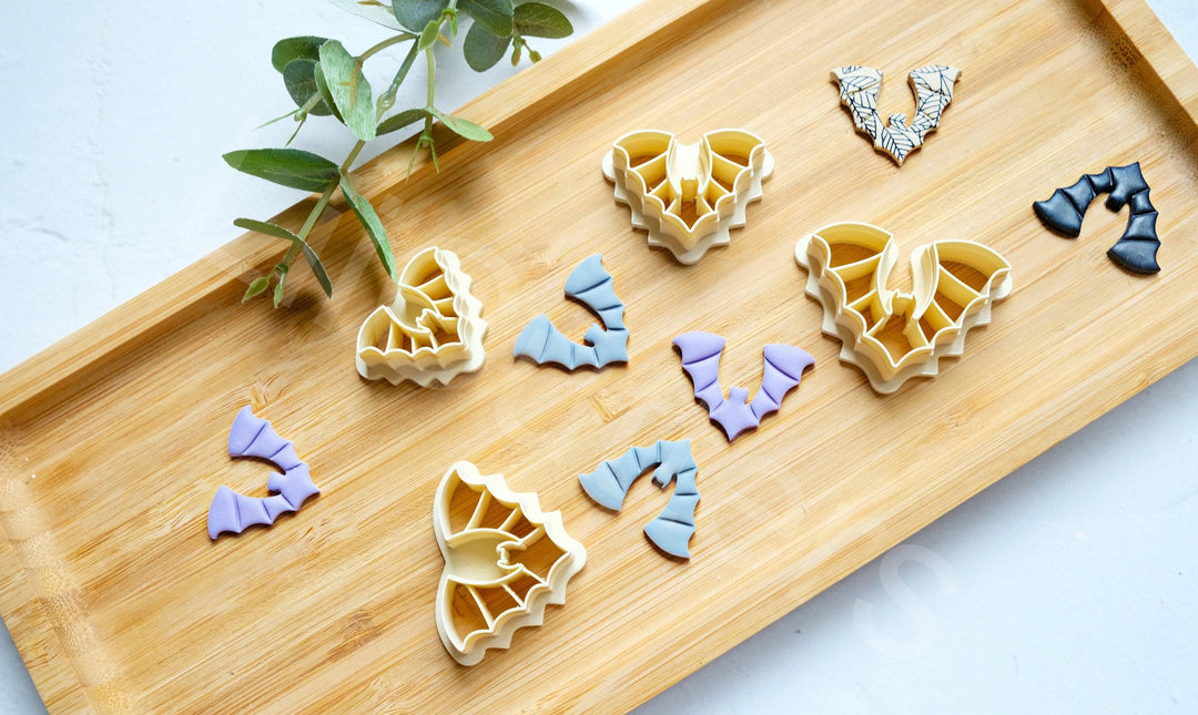Bat Polymer Clay Cutter | Halloween Earring Shapes for Jewelry Making, Halloween Earrings