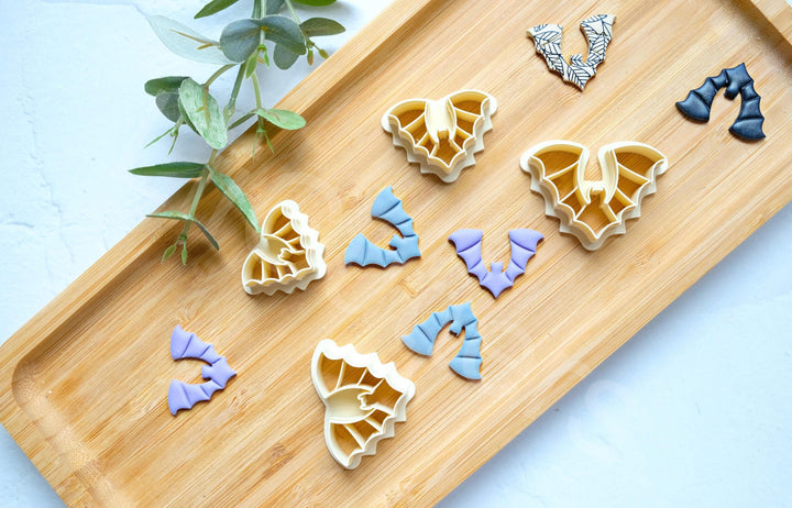 Bat Polymer Clay Cutter | Halloween Earring Shapes for Jewelry Making, Halloween Earrings