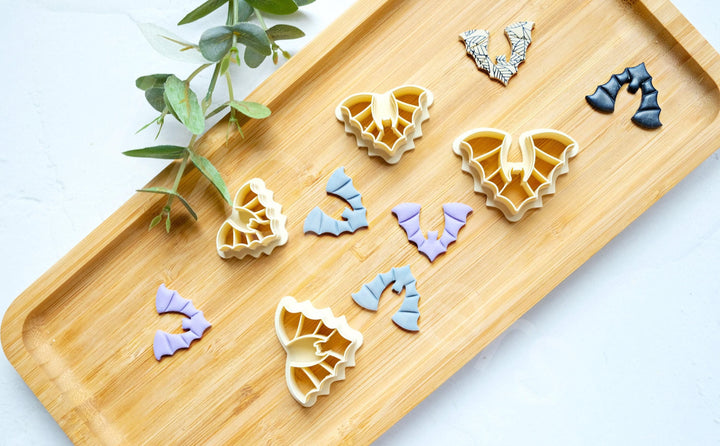 Bat Polymer Clay Cutter | Halloween Earring Shapes for Jewelry Making, Halloween Earrings