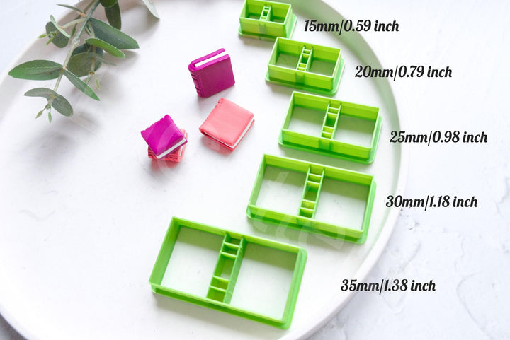 Book Polymer Clay Cutter Set: Back to School Tool, 5 Sizes