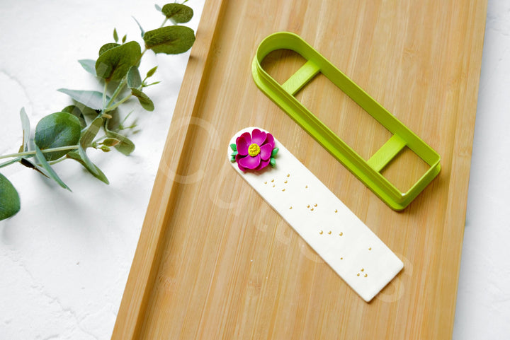 Polymer Clay Bookmark Cutter: Bangle & Plant Stick Shapes