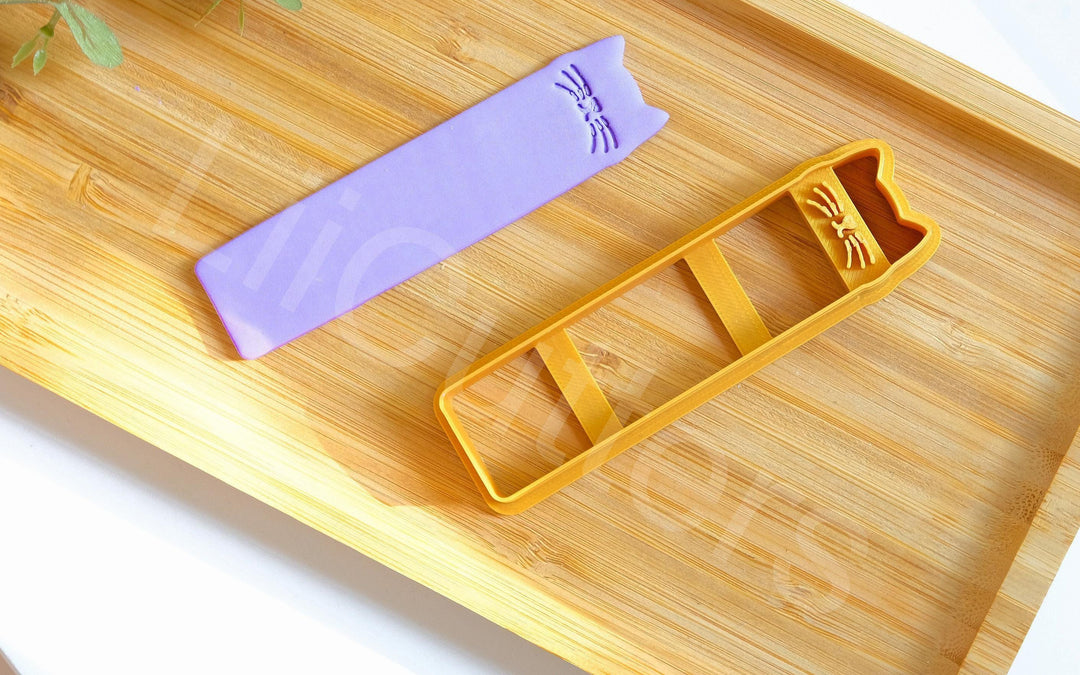 Cat Bookmark Polymer Clay Cutter: 3D Printed PLA, Cookie Fondant Cutter