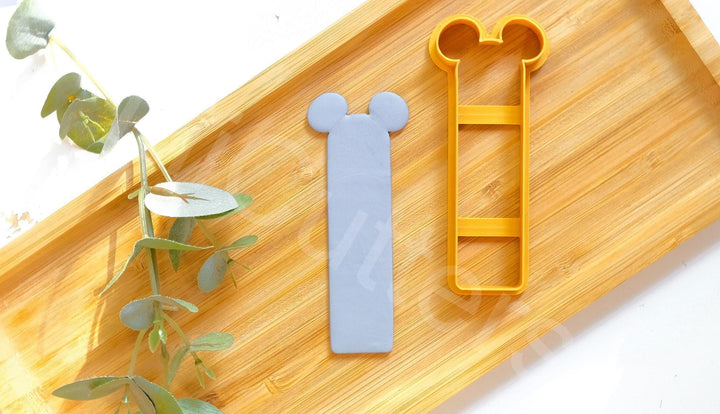Mouse Bookmark Polymer Clay Cutter: 3D Printed PLA, 100-140mm